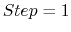 $Step=1$
