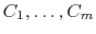 $C_1,\ldots,C_m$